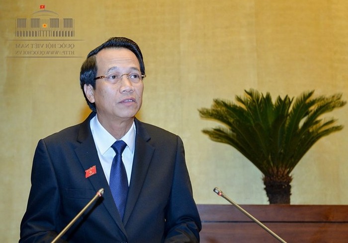 Bộ trưởng Đào Ngọc Dung cho biết, tỷ lệ thanh niên thất nghiệp năm 2017 cao hơn 2016. ảnh: Trung tâm thông tin Quốc hội.