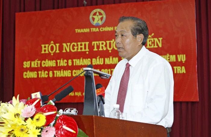 Phó Thủ tướng thường trực Trương Hòa Bình phát biểu tại hội nghị. (Ảnh: VGP)