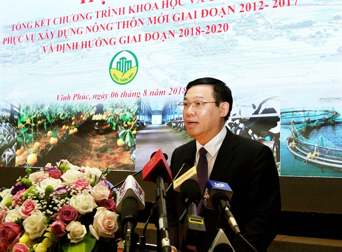 Phó Thủ tướng Vương Đình Huệ phát biểu tại Hội nghị. (Ảnh:VGP/Thành Chung)