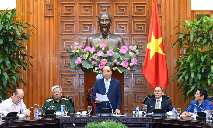 Thủ tướng gặp mặt Hội nạn nhân chất độc màu da cam Việt Nam. (Ảnh: VGP)