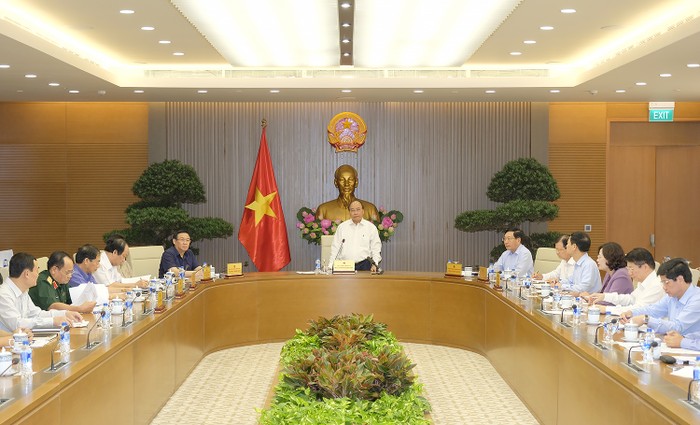 Thủ tướng nhấn mạnh tinh thần phải tạo ấn tượng tốt đẹp về hình ảnh Việt Nam thông qua WEF ASEAN lần này tại Hà Nội. (ẢNh: VGP)