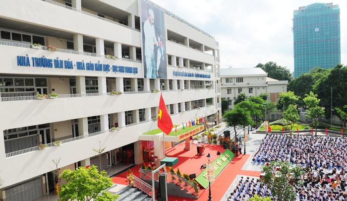 Trường Trung học Cơ sở Nghĩa Tân có sĩ số bình quân các lớp là 50 học sinh/lớp. (Ảnh minh họa: Kinh tế đô thị)