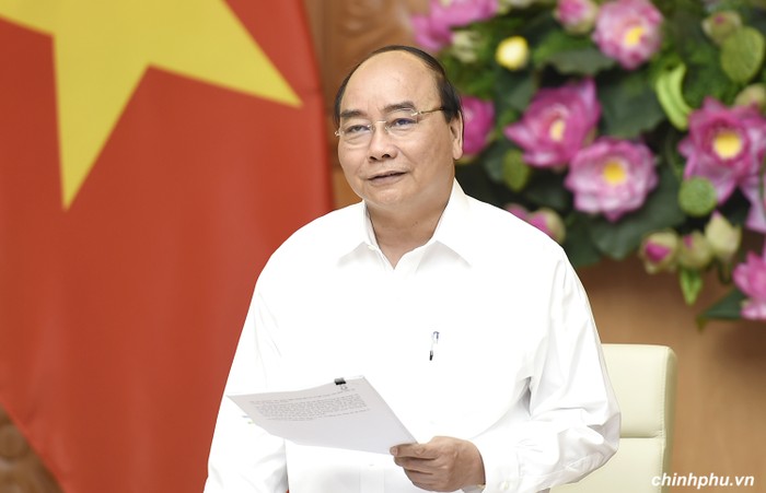 Thủ tướng Nguyễn Xuân Phúc đã chủ trì phiên họp Chính phủ chuyên đề về xây dựng pháp luật. (Ảnh: VGP)