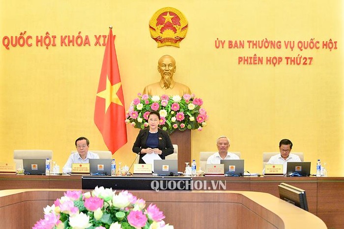 Chủ tịch Quốc hội Nguyễn Thị Kim Ngân phát biểu khai mạc. (Ảnh: Quochoi.vn)