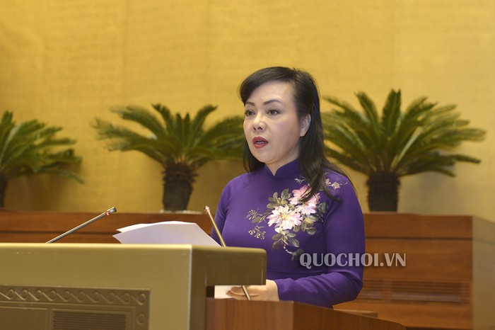 Bộ trưởng Bộ Y tế Nguyễn Thị Kim Tiến. Ảnh: Quochoi.vn