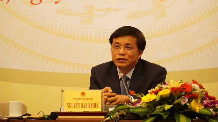 Ông Nguyễn Hạnh Phúc, Tổng Thư ký Quốc hội. Ảnh: N.P