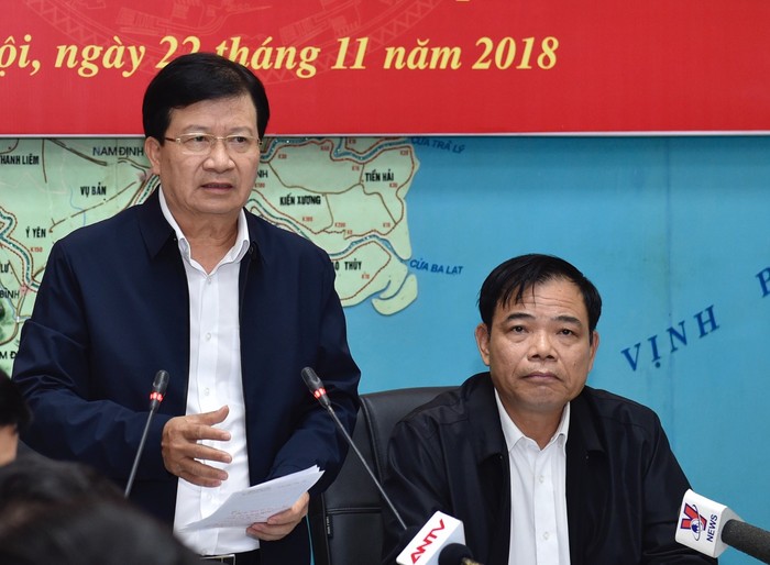 Phó Thủ tướng Trịnh Đình Dũng phát biểu tại cuộc làm việc. Ảnh: Chinhphu.vn