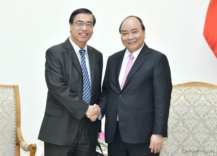 Thủ tướng tiếp Đại sứ Nguyễn Phú Bình. Ảnh: VGP