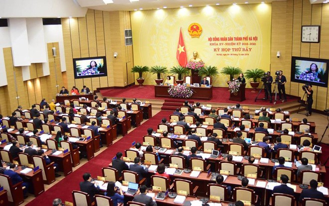 Hội đồng Nhân dân Thành phố Hà Nội sẽ bỏ phiếu tín nhiệm đối với 36 chức danh. Ảnh minh họa: Hà Nội mới