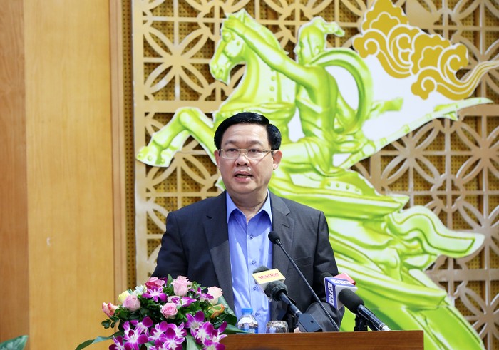 Phó Thủ tướng Vương Đình Huệ phát biểu. Ảnh: VGP
