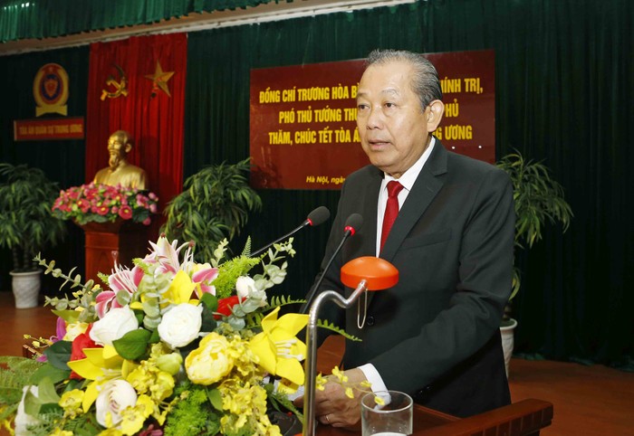Phó Thủ tướng Thường trực Chính phủ Trương Hòa Bình phát biếu. Ảnh: VGP/Lê Sơn
