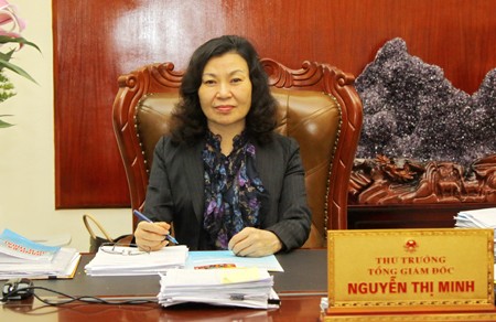 Thứ trưởng, Tổng giám đốc Bảo hiểm xã hội Việt Nam Nguyễn Thị Minh. Ảnh: Bảo hiểm xã hội Việt Nam