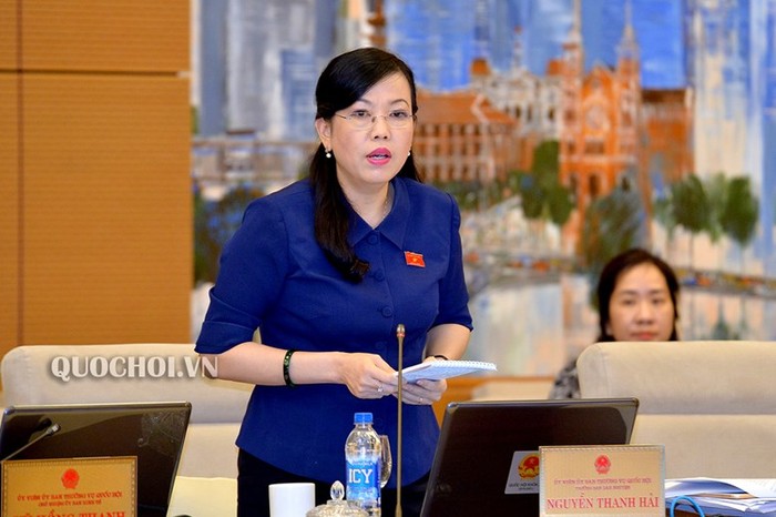 Trưởng ban Dân nguyện Nguyễn Thanh Hải trình bày báo cáo. Ảnh: Quochoi.vn