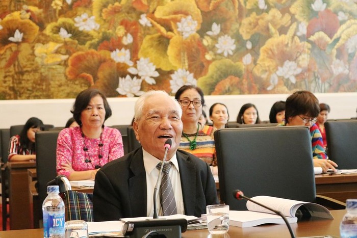 Các đại biểu đã làm rõ hơn đóng góp của cụ Nguyễn Văn Tố với sự nghiệp cách mạng Việt Nam. Ảnh: Đỗ Thơm
