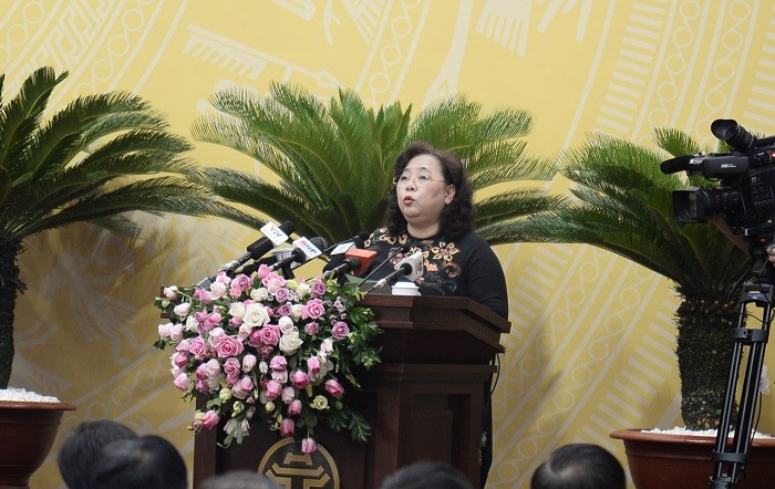 Chủ tịch Hội đồng nhân dân Thành phố Nguyễn Thị Bích Ngọc.