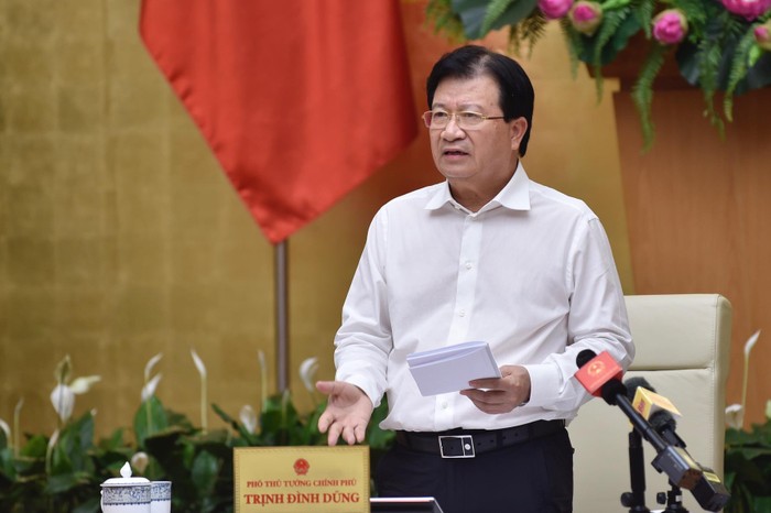 Phó Thủ tướng Trịnh Đình Dũng chủ trì Hội nghị. Ảnh: VGP