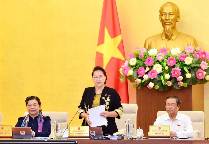 Chủ tịch Quốc hội Nguyễn Thị Kim Ngân tham dự, phát biểu khai mạc. Ảnh tư liệu: Quochoi.vn