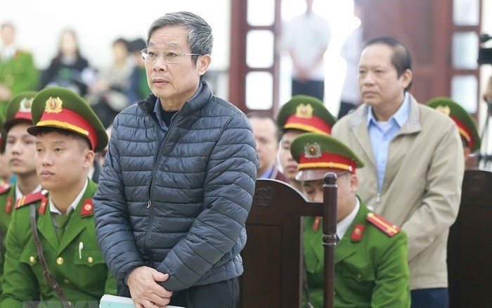 Bị cáo Nguyễn Bắc Son tại tòa. Ảnh: TTXVN