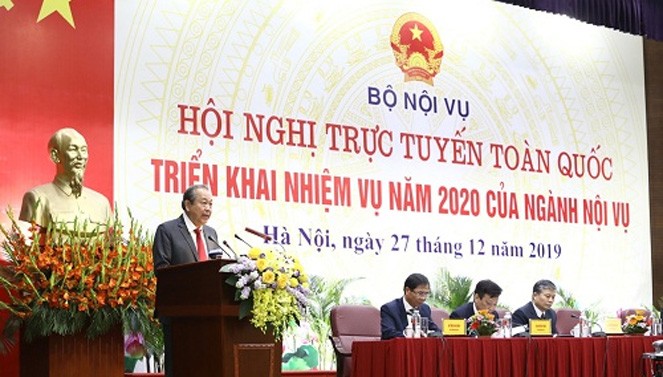 Phó Thủ tướng Thường trực Trương Hòa Bình phát biểu tại hội nghị. Ảnh: Đại biểu Nhân dân
