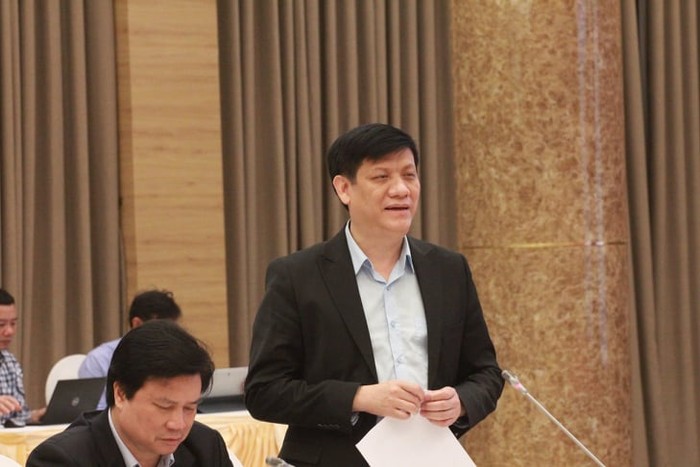 Thứ trưởng Nguyễn Thanh Long trả lời tại họp báo Chính phủ. Ảnh: T.V