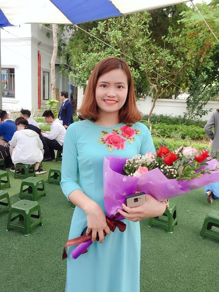 Cô Lê Hải Châu, giáo viên Ngữ Văn. Ảnh: Giáo viên cung cấp