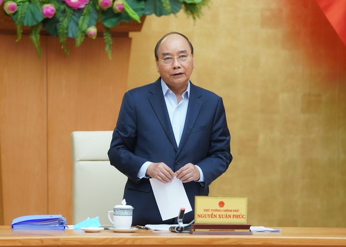 Thủ tướng Nguyễn Xuân Phúc làm việc với lãnh đạo chủ chốt tỉnh Hưng Yên. Ảnh: VGP