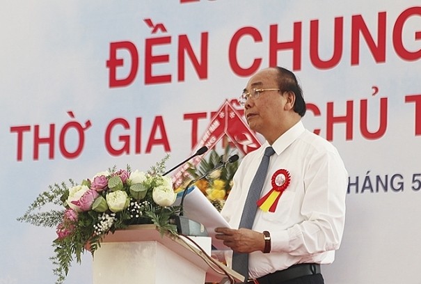 Thủ tướng Nguyễn Xuân Phúc phát biểu. Ảnh: VGP