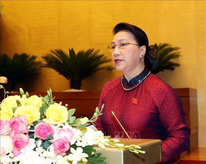 Chủ tịch Quốc hội Nguyễn Thị Kim Ngân được bầu làm Chủ tịch hội đồng bầu cử Quốc gia . Ảnh: TTXVN
