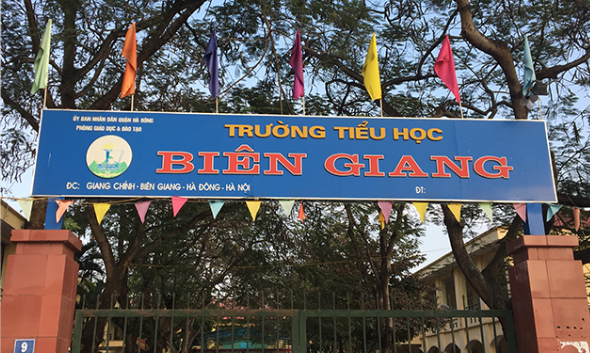 Trường tiểu học Biên Giang. Ảnh: giadinh.net.vn