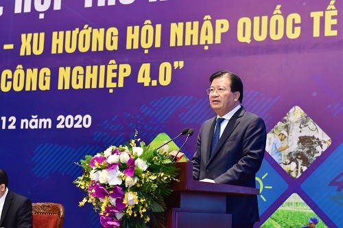 Phó Thủ tướng Chính phủ Trịnh Đình Dũng phát biểu. Ảnh: VGP