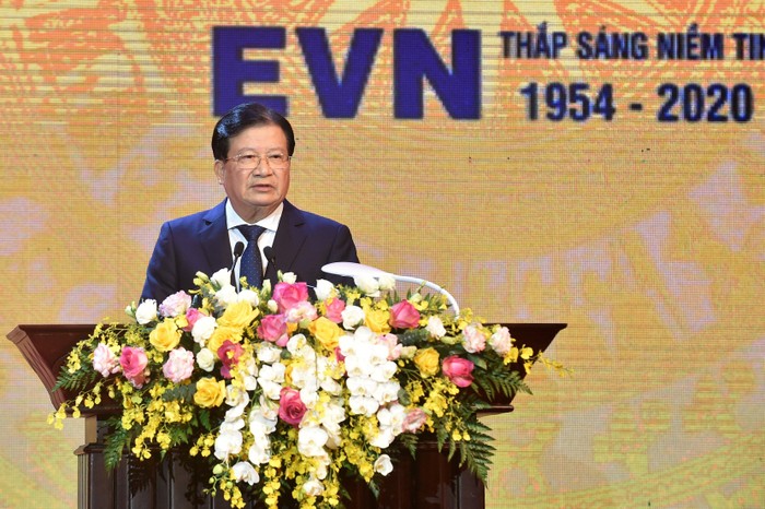 Phó Thủ tướng Trịnh Đình Dũng phát biểu. Ảnh: VGP