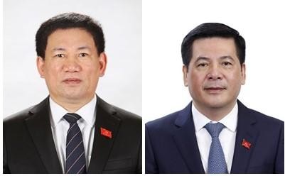 Phó Trưởng ban Thường trực BCĐ 389 quốc gia Hồ Đức Phớc (ảnh trái) và Phó Trưởng BCĐ 389 quốc gia Nguyễn Hồng Diên. Ảnh: VGP