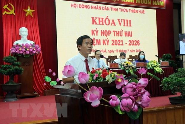 Chủ tịch Ủy ban nhân dân tỉnh Thừa Thiên-Huế Nguyễn Văn Phương nhiệm kỳ 2016-2021. (Ảnh: Đỗ Trưởng/TTXVN)