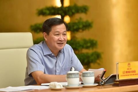 Phó Thủ tướng Chính phủ Lê Minh Khái làm Trưởng Ban chỉ đạo. Ảnh: VGP