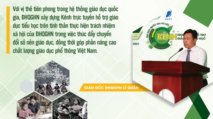 Giám đốc Đại học Quốc gia Hà Nội Lê Quân phát biểu.
