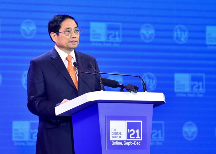 Thủ tướng Chính phủ Phạm Minh Chính phát biểu tại sự kiện. Ảnh: VGP
