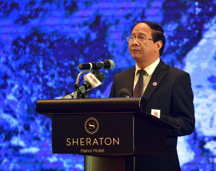 Phó Thủ tướng Lê Văn Thành: Chính phủ Việt Nam khẳng định luôn coi phòng, chống thiên tai là nhiệm vụ hàng đầu, thường xuyên, liên tục của cả hệ thống chính trị nhằm bảo vệ tính mạng, sức khỏe, đời sống và tài sản của nhân dân. Ảnh: VGP/Đức Tuân