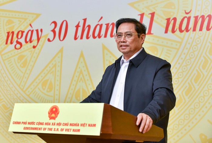 Thủ tướng Phạm Minh Chính phát biểu. VGP