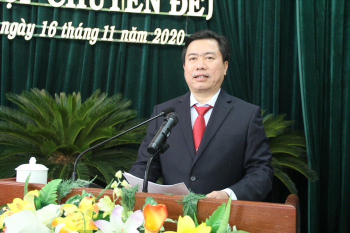 Ông Trần Hữu Thế khi còn giữ chức Chủ tịch Ủy ban nhân dân Phú Yên. Ảnh: Laodong.vn