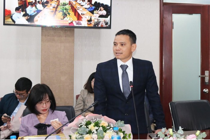 PGS.TS Đỗ Xuân Chợ – Giảng viên khoa An toàn thông tin phát biểu tại buổi lễ.