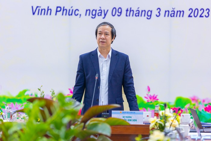 Bộ trưởng Nguyễn Kim Sơn phát biểu kết luận. Ảnh: NTCC