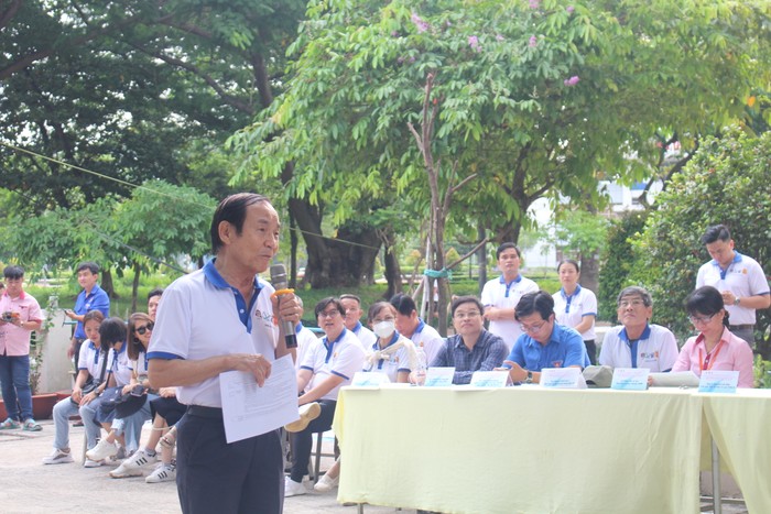 TS Nguyễn Văn Viễn – Chủ tịch Hội Sở hữu trí tuệ TP.HCM phát biểu. Ảnh: NTCC