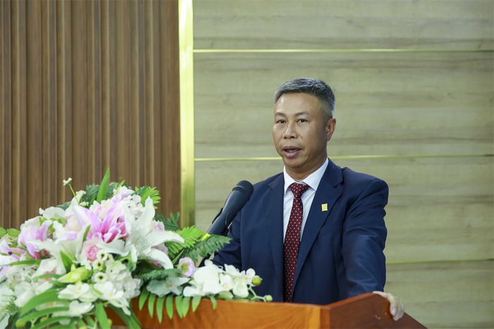 Ông Nghiêm Đức Dương - Phó Tổng Giám đốc phát biểu nhận nhiệm vụ.
