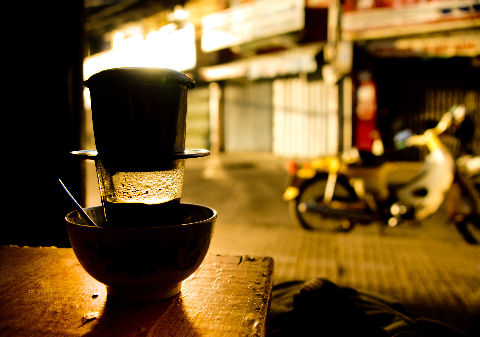 Cà phê Đà Lạt trên đường Trương Công Định.