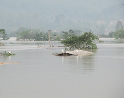 Hàng trăm nhà dân ở xã Xuân Lam, Nghi Xuân bị ngập...