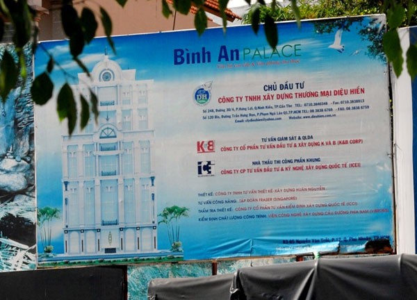 Dự án Bình An Palace tại 85 Nguyễn Văn Trỗi (Q.Phú Nhuận)