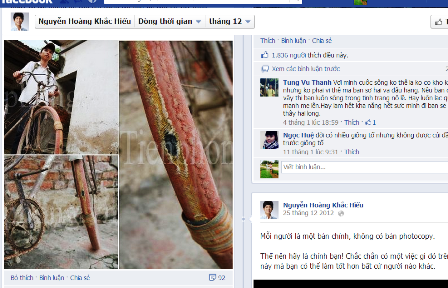 Những hình ảnh, câu nói bình dị trên Facebook thầy Nguyễn Hoàng Khắc Hiếu làm học trò "sôi sục" vì cảm động.