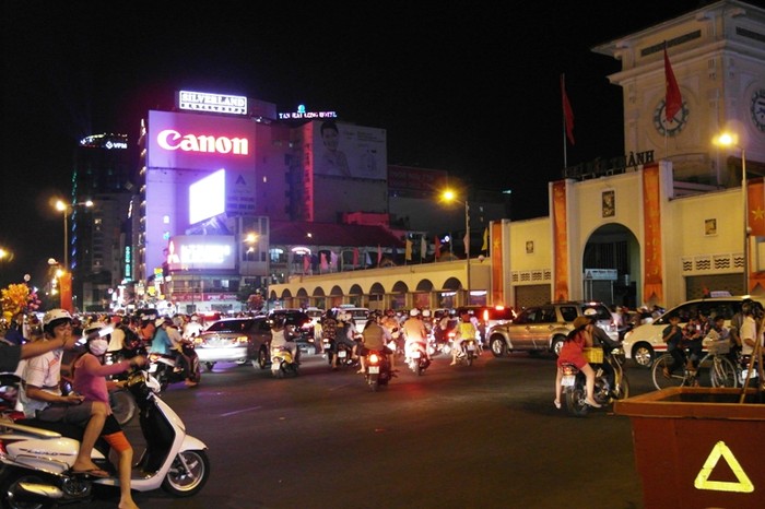 Khu vực chợ Bến Thành.