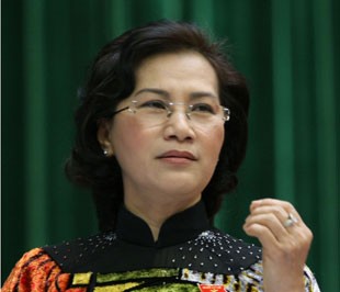 Bà Nguyễn Thị Kim Ngân, thạc sĩ kinh tế, vừa được bầu làm Ủy viên Bộ Chính trị khóa XI