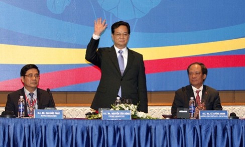 Thủ tướng Nguyễn Tấn Dũng dự Hội nghị COP 2, sáng 30/5. Ảnh: VGP/Nhật Bắc.